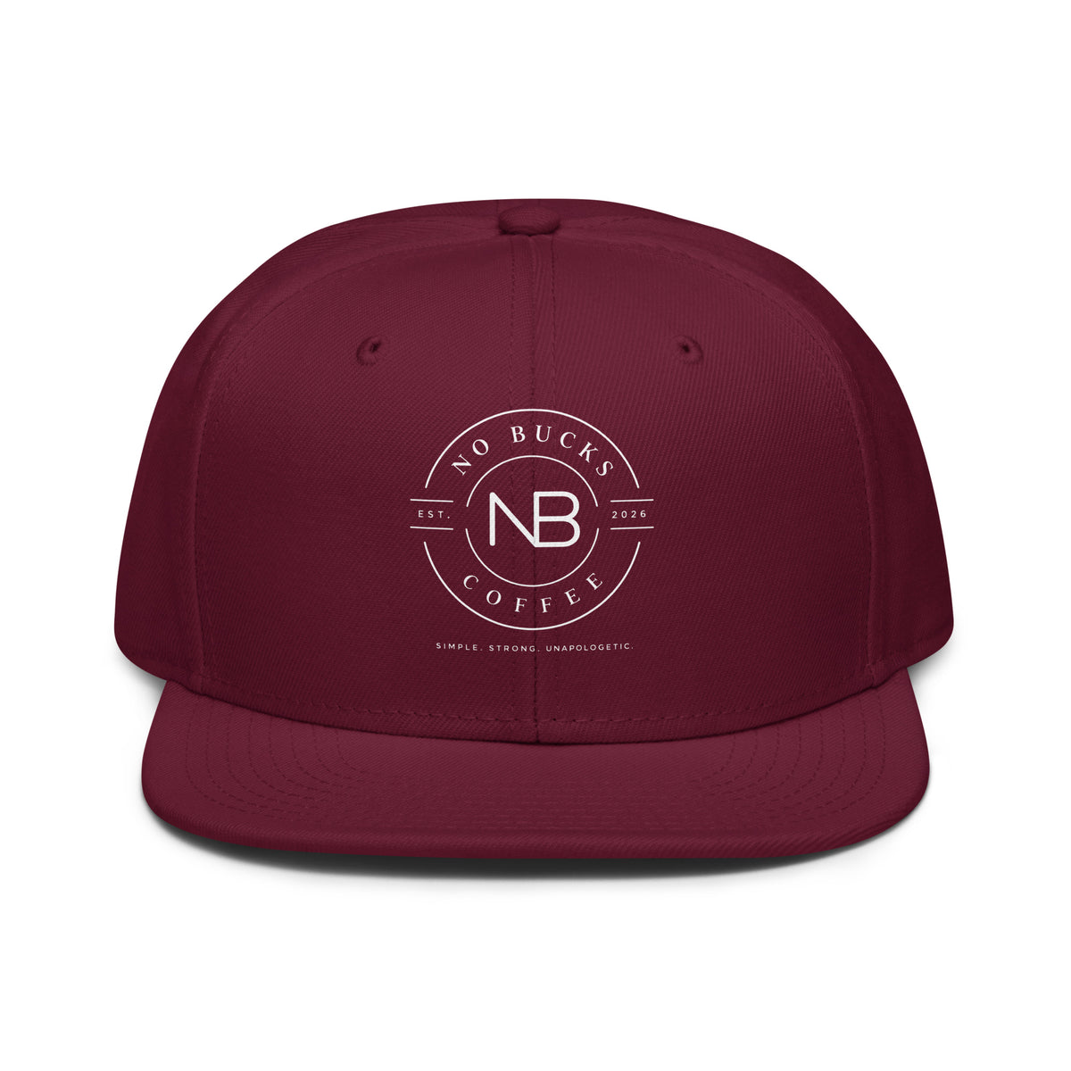 No Snapback Snapback Hat – No Bucks Coffee