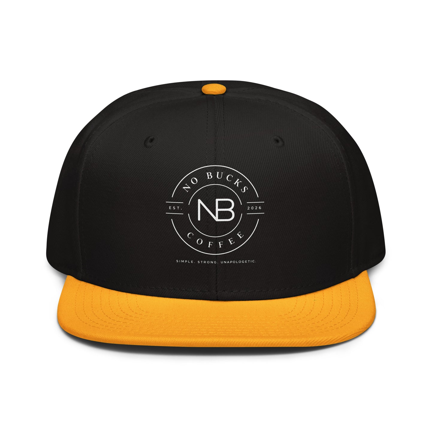 No Snapback Snapback Hat – No Bucks Coffee